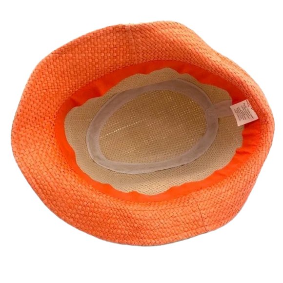 Straw👒Fedora Hat with Pink Bow - Picture 7 of 7